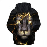 sweat de lion pour homme de dos