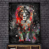 Tableau Lion <br> Pop Art