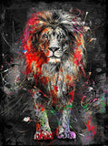 Tableau Lion <br> Pop Art