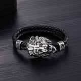 bracelet tête de félin en fond noir