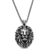 Collier Tête de Lion Argenté