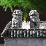 Statue Lion Chinois Style Pierre