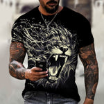 T-Shirt Lion qui Rugit