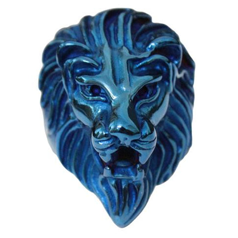 Bague Lion Bleue