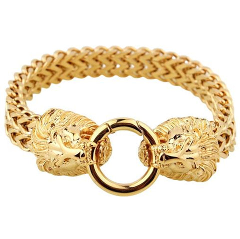 Bracelet En Or Tete De Lion