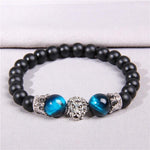 Bracelet Perles Noir Et Bleu
