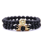 bracelet perle lion