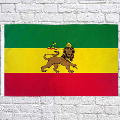 Drapeau Ethiopie Lion
