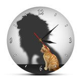 Horloge Lion Chat