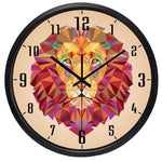 Horloge Lion Geometrique