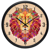 Horloge Lion Geometrique