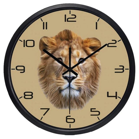 Horloge Lion Murale