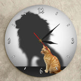 Horloge Lion Chat