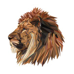 Stickers Lion Origami