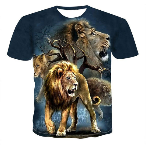 T Shirt Animaux De La Jungle Femme