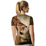 T Shirt Lion Femme