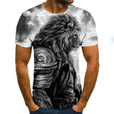 T Shirt Lion Guerrier