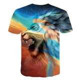 T Shirt Lion Multicolore