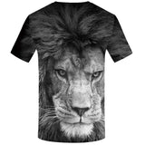 T Shirt Lion Noir et Blanc