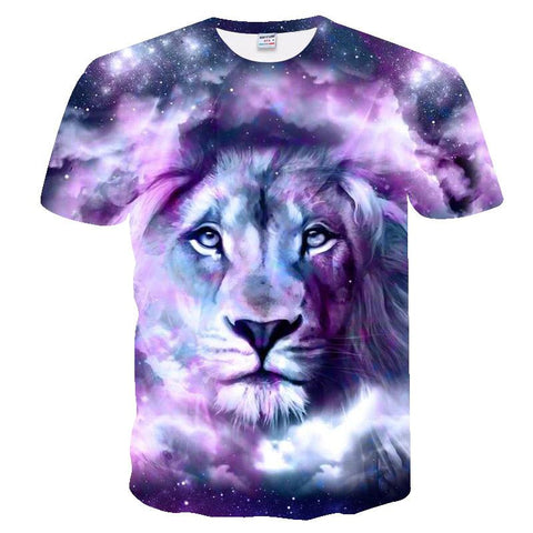 T Shirt Lion Violet