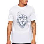 t shirt lion hipster