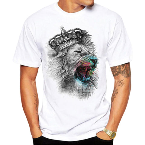 t shirt lion rugissant