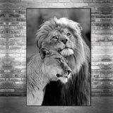 Tableau Lion <br> Douceur Monochrome