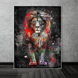 Tableau Lion <br> Pop Art