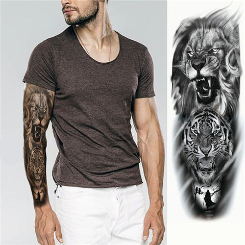 tataouage ephemere lion